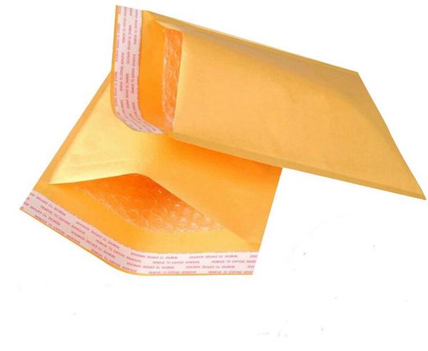 Golden Kraft Bubble Envelope Mailer Air Bag Sobres Bolsas 500pcs Envío gratis