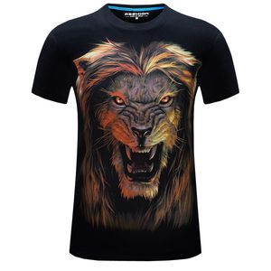 Lion d'or t-shirt hommes t-shirt 3D t-shirt automne t-shirt imprimé haut marque Streatwear mâle Harajuku unisexe court livraison directe