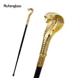 Golden Luxury Snake Handle Fashion Walking Stick pour fête Decorative Walking Cane Elegant Crosier Knob Walking Stick 93CM 240416