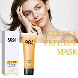 Golden Peel Off Mask 98% Verwijder Blackhead Acne Anti Wrinkle Tifting Firing Oil Control Reiniging Poriën krimpen gezichtshuidverzorging