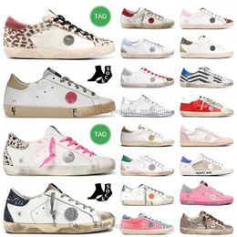 Sneakers roses dorés Femmes Dirt Chaussures Designer Sneaker Mens Plate-Forme Forme noir blanc rétro Vintage Beige Hi Stars Glitter Green Gold Sparkle Plate-Forme Trainers