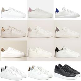 luxe Pure ster Sneakers Merk PURESTAR Schoen Designer Vrouwen schoen glitter goud zilver staart Pailletten Wit leer Aangepaste Schoenen