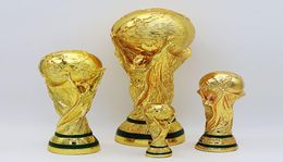 Golden Resin World Cup voetbaltrofee voetbalvaartuig Souvenir Mascot Fan Gifts Office Home Decoration2672401