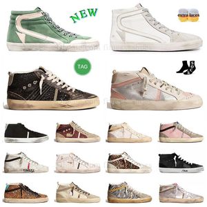 chaussures dorées marque italienne mi étoiles font vieilles chaussures sales étoiles de glissement étoiles d'or flash classique étoile en daim gris clair et or flash chaussures de sport en cuir nappa hommes femmes formateur