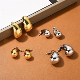 gouden zilveren C-vormige metalen waterdruppel oorbellen high-end niche temperament mode online beroemdheid trendy charmante sieraden