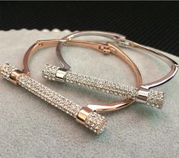 Gouden zilverachtige luxe kristal hoefijzer manchet armbanden steentjes pulseira feminina armbanden arm manchet valentijnsdag cadeau