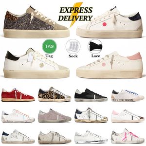 Sneakers Golden Designer Chaussures pour hommes Pantes de femmes Superstar Mans Locage Trainer Italie Dupe Hi Ball Super Star Sequin Blanc Blanc Rose Do Diry Old Shoe Dhgate