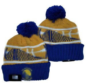 Golden State Beanies équipe de basket-ball nord-américaine Patch latéral hiver laine Sport tricot chapeau crâne casquettes A6