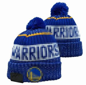 Golden States Warriors Mutsen Bobbelhoeden Honkbal Hockeybalpetten 2023-24 Modeontwerper Bucket Hat Grofgebreide faux pomponmuts Kerstmuts Sportgebreide mutsen