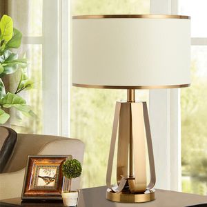 Lampes de table dorées lampe de chevet chambre créative moderne minimaliste chaleureux salon lampe de bureau
