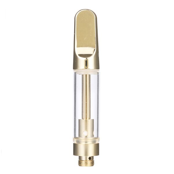 Cartouches Golden TH205 Vape Verre céramique doré 0,5 ml 0,8 ml 1,0 ml 510 chariots de vaporisateur vides à fil