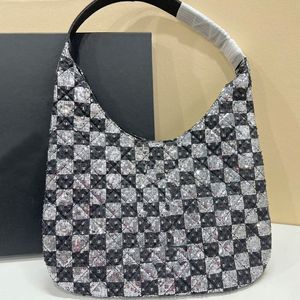 Sac fourre-tout à fermeture éclair dorée pour hommes et femmes, treillis de diamant, sacs de courses, sacs à main, grande capacité, lettres matérielles, sac à fermeture éclair de couleur unie avec petit portefeuille