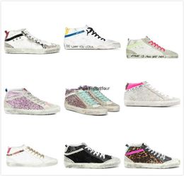 GoldengoosessNeakers Golden Mid Star High Top Sneakers Italië Fashion Women Casual Shoes Luxury Brand Trainers Sequin Classic WH9082239