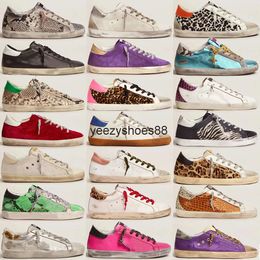 GOLDENSS GOOOSE NOUVEAU ITALIE Brand Femme Sneakers Super Star Shoes Luxury Golden Sequen Classic White Do-Old Dirty Designer Man Casual Casual