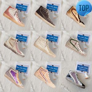 Goldenss Gooses Chaussures Designer Sandal New Retro Release Mode Femmes High Top Mid Slide Super Ball Star Luxury Sneakers LOt