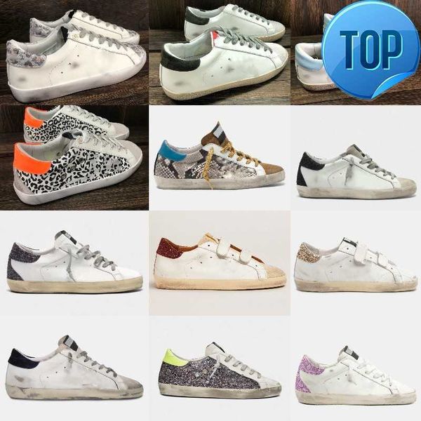 Goldenss Gooses Sneakers Old Women Casual Chaussures SuperStar Classic White Do-old Dirty Designer Man Baskets Shoe