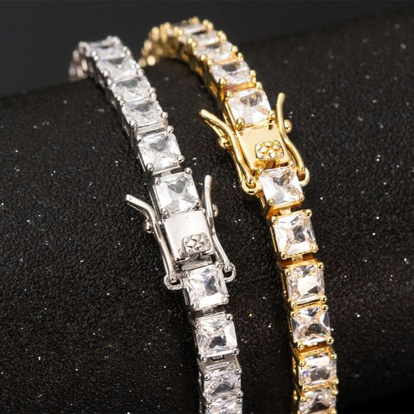 Goldleaf Pass Tester Diamond VVS Collier Moisanite Collier personnalisé Bracelet Sterling Sier Hip Hop Tennis Chain