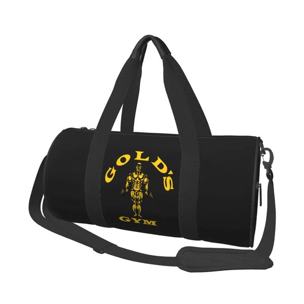 Golds Gym Bolsas deportivas clásicas Entrenamiento Humor Bolsa grande Fin de semana Hombres Mujeres Diseño Bolso Equipaje Colorido Fitness 240104