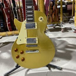 Goldtop – guitare électrique gaucher, matériel chromé, touche en palissandre