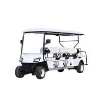 Golf 3 Row Ajouter 1 voiture voitures électriques de voiture chariot Visite touristique à quatre roues couleur robuste en option modification personnalisée
