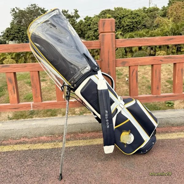 Paquete de soporte de bolsas de golf Package para hombres y mujeres Clubes de golf de hombro para hombres Conjuntos transparentes complementarios Versión correcta de alta calidad