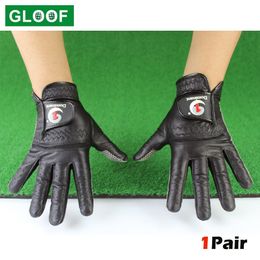 Golftassen 1 Paar Heren Handschoenen Lamsvacht Soft Fit Sport Grip Duurzaam Antislip Ademend Sport Links En Rechts 230619