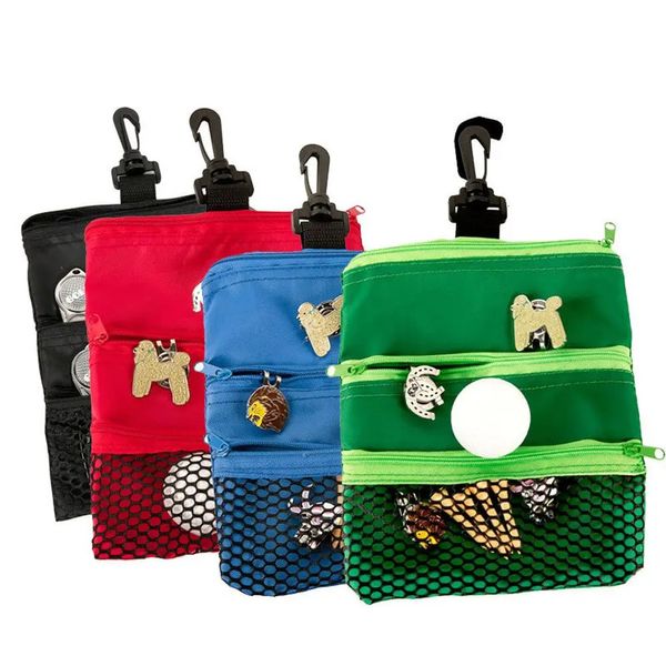 Sacs de golf 1PC sac en tissu de balle porte-tack pochette de rangement en maille pour fournitures d'entraînement en plein air accessoires 231023