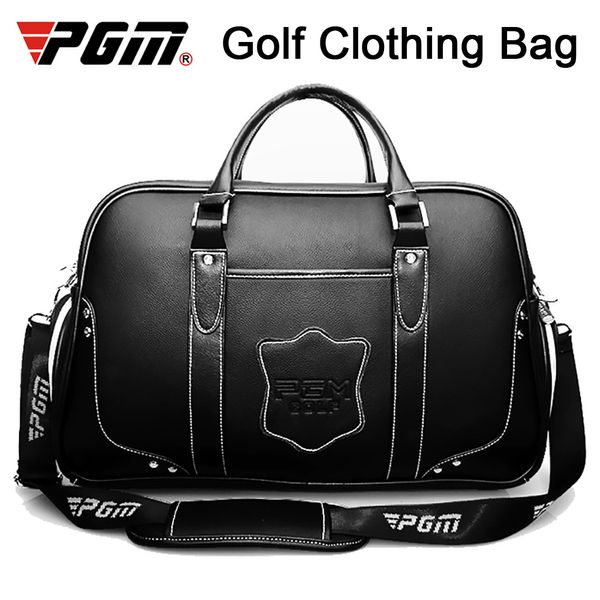 Sacs de golf 1 pc PGM grande capacité sac en cuir vêtements chaussures imperméables Double couche sacs à main de sport 230715