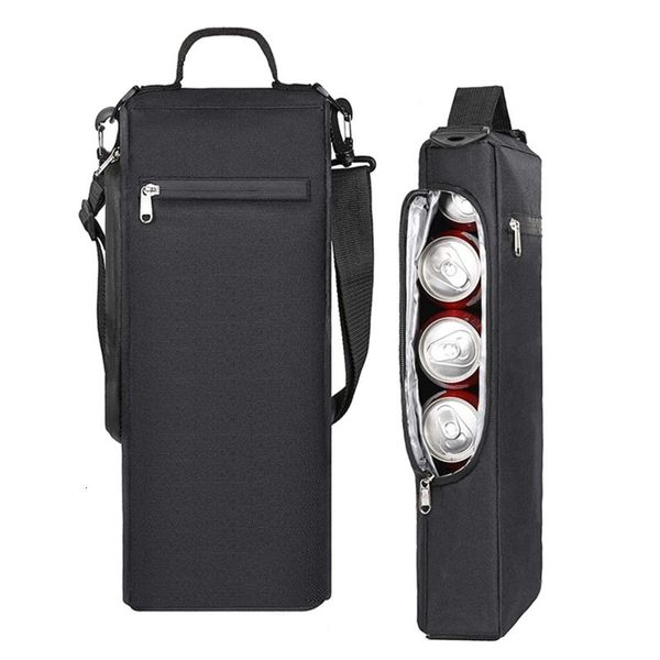 Sacs de golf Noir Golf bière manchon Golf refroidisseur sac accessoires de Golf bière manchon grande capacité Oxford tissu isolé refroidisseur manchon extérieur 230907