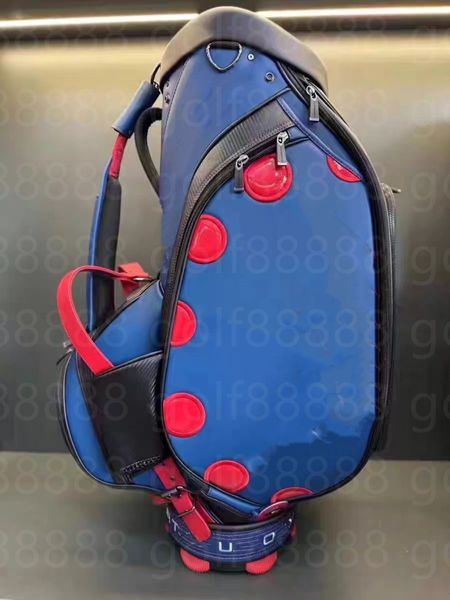 Sacs de golf Cercle rouge bleu T Cart Bags Imperméables, résistants à l'usure et légers Ultra-légers, givrés, imperméables Contactez-nous pour voir les photos avec LOGO