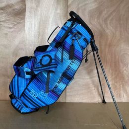 Bolsas de golf Bolsas de rayas azules de gran diámetro y gran capacidad Material impermeable Contáctenos para ver imágenes con logotipo