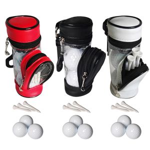 Golftassen GOLFbaltas en teeshouder 3 ballen met lichtgewicht haak Tee-accessoires Training 231102