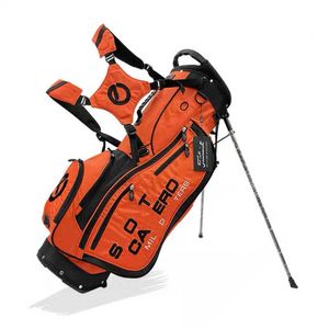 Golftassen Golfclubs Grijze Clown Stand Bag Canvas Persoonlijkheidspatroon Grote capaciteit Waterdichte golf-unisex-tassen Grote capaciteit Sterk praktisch