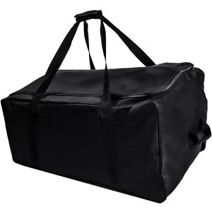 Golftassen Golf Push Cart Bag Opvouwbare draagtas met 3 wielen Karren Cover Protector Zwart - Grote capaciteit Cover Opvouwbaar 231204