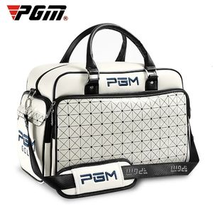 Sacs de golf PGM grande capacité vêtements en cuir chaussures imperméables sac double couche sacs à main de sport YWB016 231102