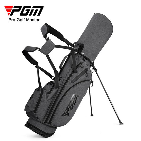 Sacs de golf PGM sac de support pour hommes Standard ultraléger PVC résistant à l'usure grande capacité accessoires d'entraînement gris tenir 14 pièces Clubs 231102