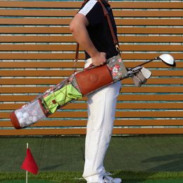 Sacs de golf Tourbon sac de Golf toile dimanche Clubs de Golf sac de transport léger étui de voyage gamme de conduite couverture de rangement Design de mode femmes 83CM 231115