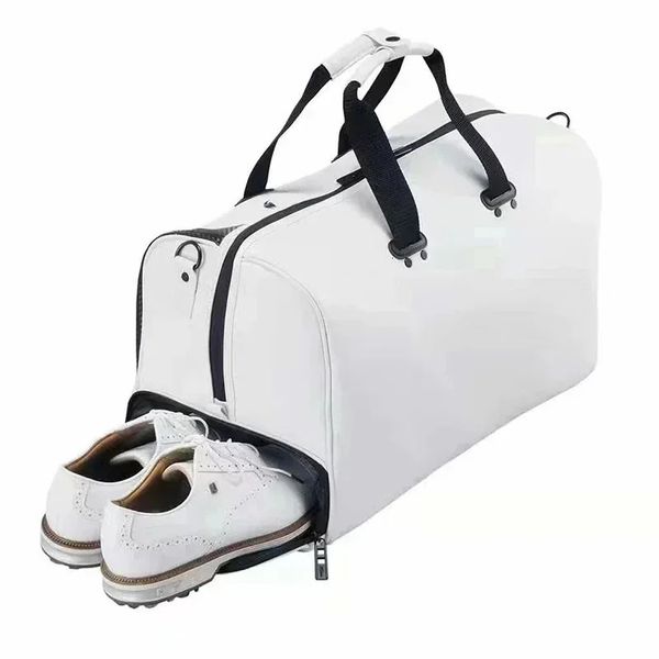 Bolsas de golf VWX Bag de ropa de golf Wommen Men Boston Bolsa al aire libre Messenger PU Material de un solo hombro Independiente Capa de zapato 231213