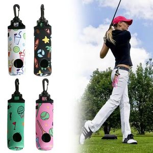 Sac à balle de golf Portable Mini Taist Pack peut contenir 3 balles Nails Storage Pouche de rangement Court Clip Accessoires 240425