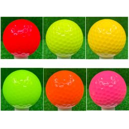 Pelotas de golf Paquete de 10 pelotas de juego de golf coloridas Pelota de 23 capas para deportes hermosos niños mascotas perro gato juguete gota 230609 ''gg'' MFQ