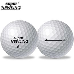 Golfballen 10 PCS Golfballen Supur Ling Super Long Distance Soft Feel 3 -Piece Ball Soft Feel Ball voor professionele competitie 230428