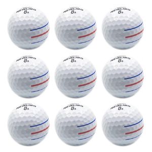 Golfballen 12 stuks Golfballen 3 kleurlijnen Doel Super lange afstand 3-delige/laagbal voor professionele competitie Game Merk 231212