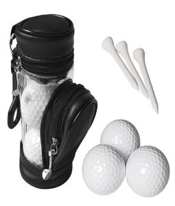 Golfballen en tees buideltas, balhouder, opbergkoffer met 3 sets buiten3378391