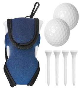 Boules de golf et t-shirt Sac de pochette de balle de taille en extérieur Case de porte-avions avec 2 41884161