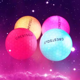 Golfballen Crestgolf Ball met 3PCS6PCS10PCS30PCSPACK NACHT GLOW LICHT LED BALL-SIX kleur voor uw keuze 221102