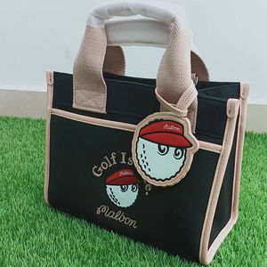 Golfmerk Malbon Outdoor Golf Bagwomen Fashion Bucket Hat Logo Golf Handtas Hoogwaardige Pu canvas Exquise Craft Portable Bag