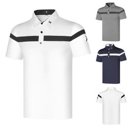 Vêtements de golf pour hommes, manches courtes, été, respirant, Sports de plein air, Polo, haut de haute qualité, livraison à domicile, 220623