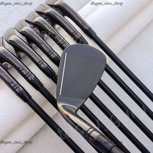 Golf Clubs 24SS Luxury de alta calidad para hombres Sport nuevo set de hierro de hierro Negro 790 Irons Sier Golf Clubs 4-9p R/S Flex Steel con tapa de la cabeza 971