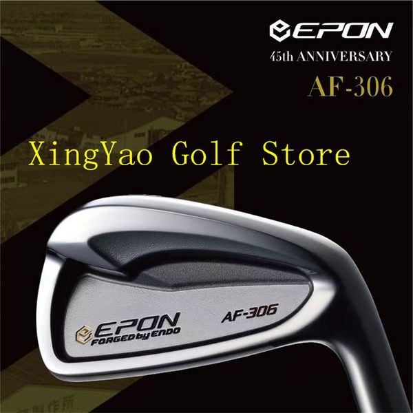 Clubs de golf Epon AF 306 Mens Iorn Set Soft Iron Forged 7pcs (4,5,6,7,8,9, P) avec arbre en acier / graphite avec couvre-chefs, embouts personnalisés, contactez-moi