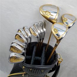 Clubes de golf Set Completo Set S-06 Golf Golf 4 estrellas Juego de golf de golf Woods Iron Putter Loft 10.5/9.5 R/SR/S Flex opcional con eje de grafito con tapa de la cabeza